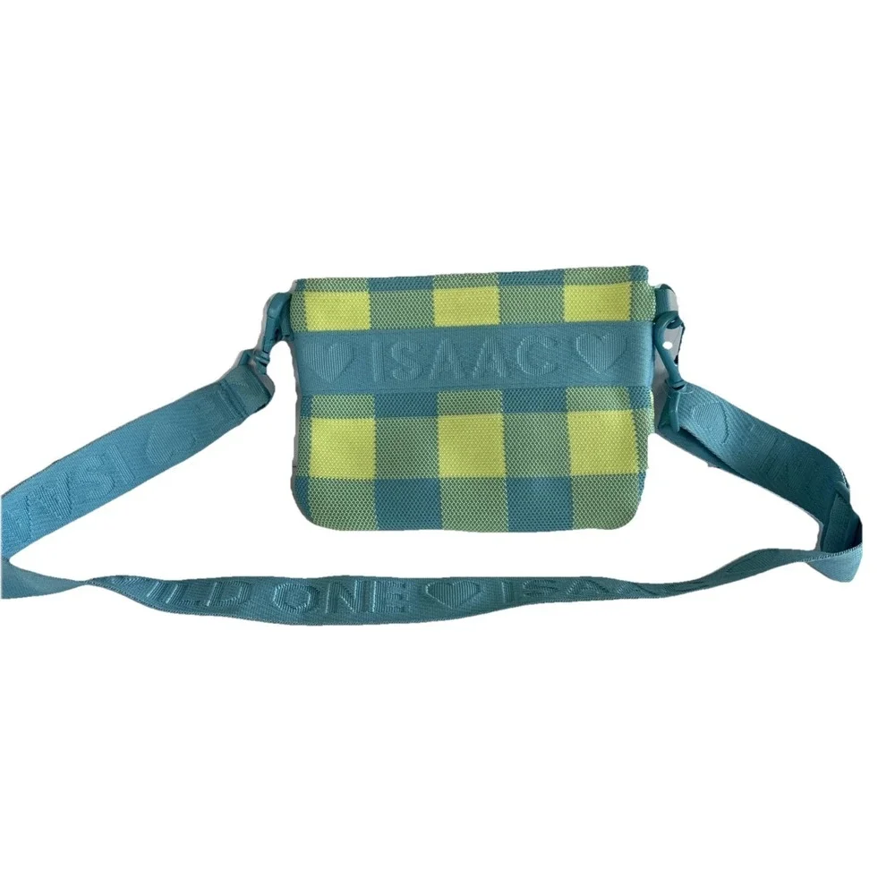 WILD ONE DOG TREAT POUCH & Poop Bag Dispenser Wear 2 Ways CROSSBODY green/blue